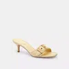 Coach Margot Sandal In Yellow