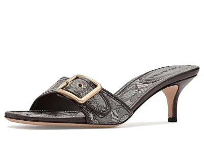 Coach Margot Sandals In Signature Jacquard In Multi