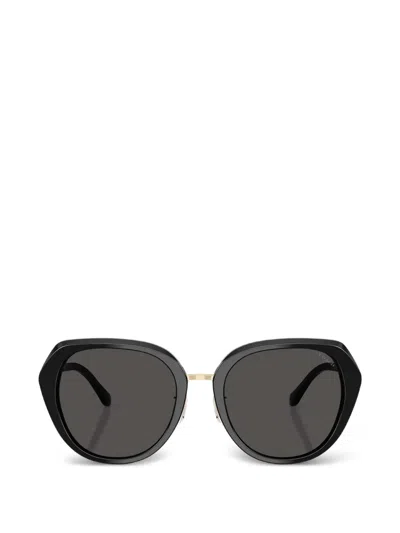 Coach Maxi Sculpted C Geometric-frame Sunglasses In Black