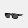 Coach Maxi Sculpted C Narrow Square Sunglasses In Black