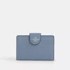 Coach Medium Corner Zip Wallet In Blue