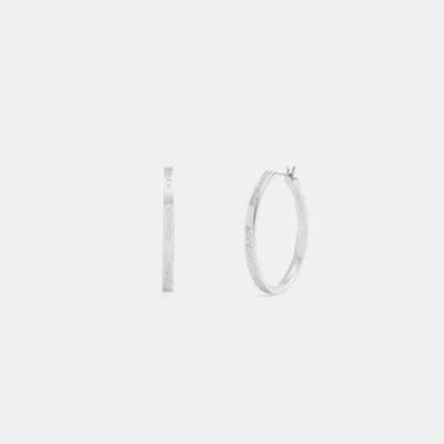 Coach Medium Hoop Earrings