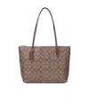 Coach Medium Logo Details Todd Shoulder Bag In Brown
