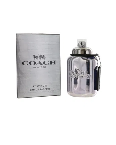 Coach Men's 2oz Platinum Edp Spray In Transparent