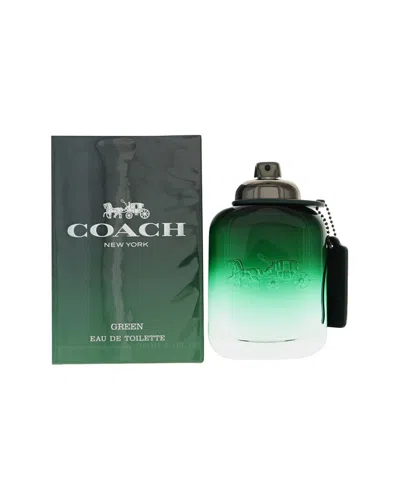 Coach Men's 3.3oz Green Edt In Transparent