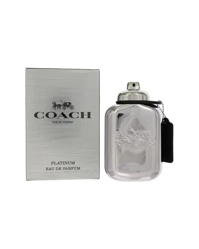 Coach Men's 3.4oz Platinum Edp Spray In Silver