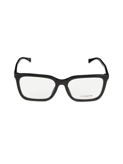 Coach Men's 57mm Rectangle Eyeglasses In Black