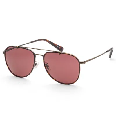 Coach Men's 59mm Antique Gold / Dark Tortoise Sunglasses Hc7164-933375-59