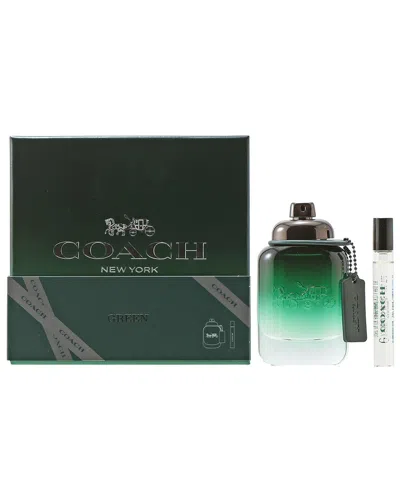 Coach Men's  Green 2pc Set In Transparent