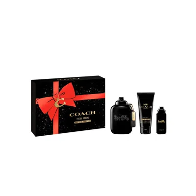Coach Men's  New York 3pcs Edp Gift Set Fragrances 3386460158558 In Transparent