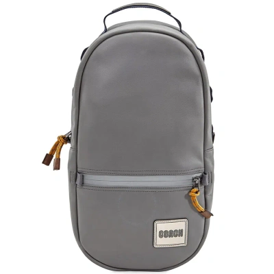 Coach Men's  Patch Pacer Backpack In Black Copper/heather Grey