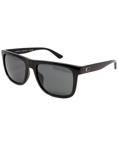 Coach Men's Hc8367u 57mm Sunglasses In Black