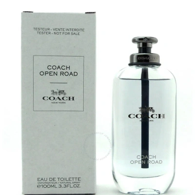 Coach Men's Open Road Edt 3.4 oz (tester) Fragrances 3386460126656 In Red