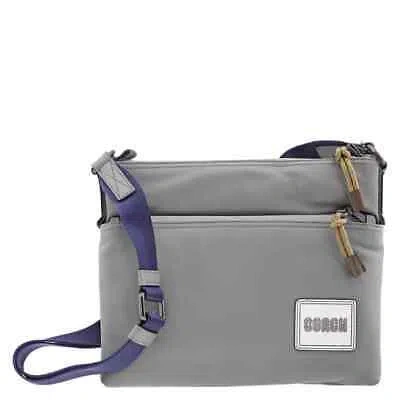 Pre-owned Coach Men's Pacer Crossbody Bag In Black Copper/heather Grey 78835 Jimmv