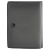 COACH COACH MEN'S TRIFOLD COMPACT LEATHER WALLET IN GREY