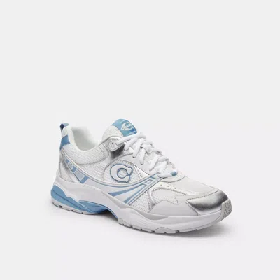 Coach Mesh Sneaker In Metallic