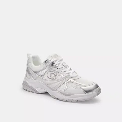 Coach Mesh Sneaker In White