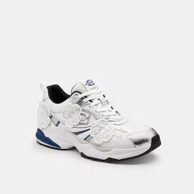 Coach Mesh Sneaker With Tea Rose