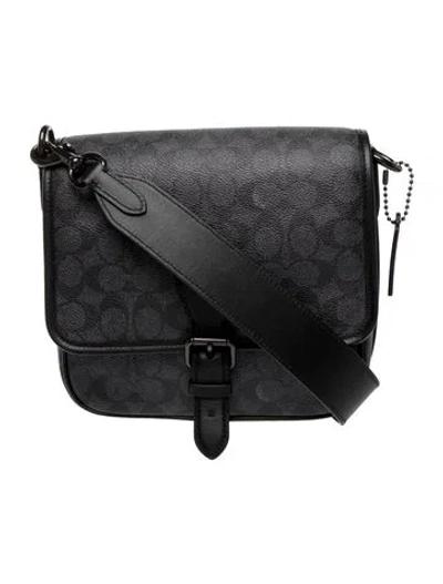 Pre-owned Coach Messenger Bag In Black