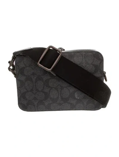 Pre-owned Coach Messenger Bag In Black