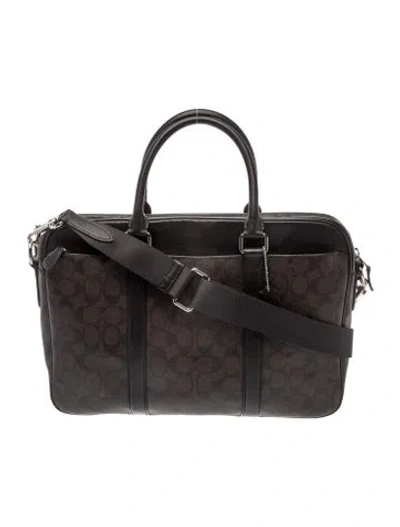 Pre-owned Coach Messenger Bag In Black
