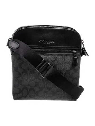 Pre-owned Coach Messenger Bag In Black