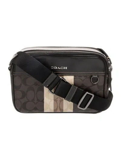 Pre-owned Coach Messenger Bag In Black