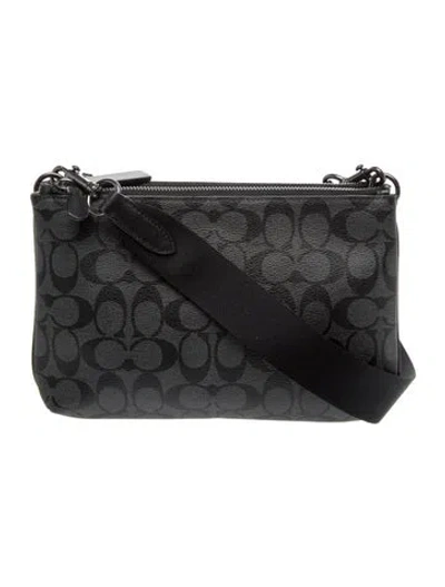 Pre-owned Coach Messenger Bag In Black