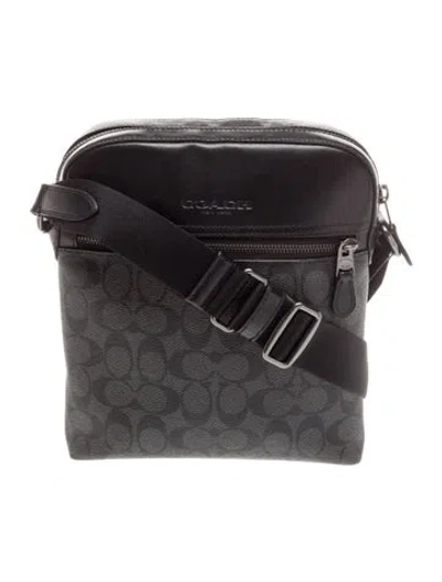 Pre-owned Coach Messenger Bag In Black