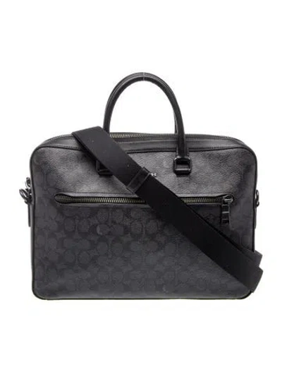 Pre-owned Coach Messenger Bag In Black