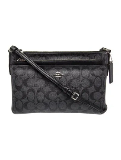 Pre-owned Coach Messenger Bag In Black