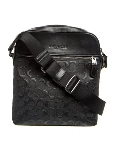 Pre-owned Coach Messenger Bag In Black