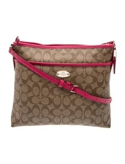 Pre-owned Coach Messenger Bag In Multi