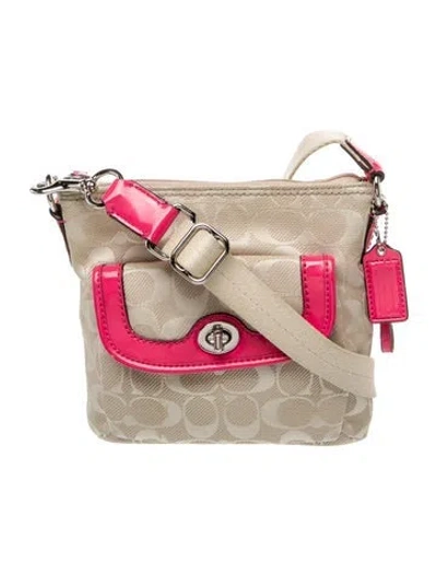 Pre-owned Coach Messenger Bag In Neutral