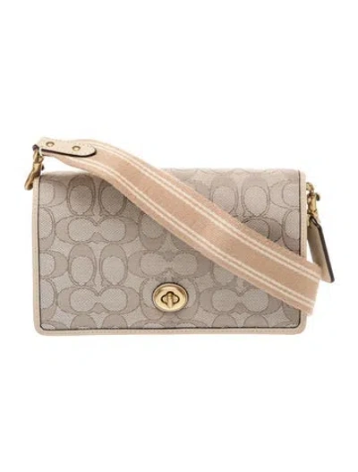 Pre-owned Coach Messenger Bag In Neutral