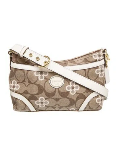 Pre-owned Coach Messenger Bag In Neutral