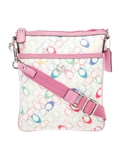 Pre-owned Coach Messenger Bag In Pink