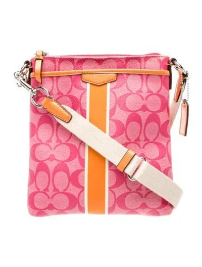 Pre-owned Coach Messenger Bag In Pink