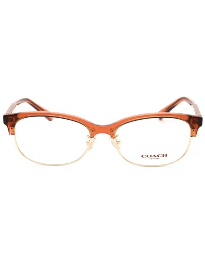 Coach Metal Oval Women's Eyeglasses In 572653 - Brown
