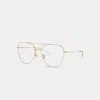 Coach Metal Pilot Sunglasses In Gold