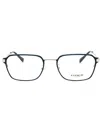 Coach Metal Rectangular Men's Eyeglasses - Modern Style In Blue