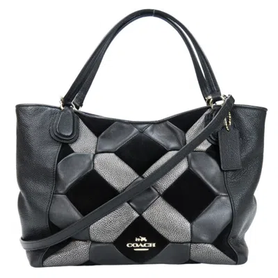 Pre-owned Coach Metallic Suede Leather Tote Bag () In Multi