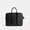Coach Metropolitan Workbag In Signature Canvas In Charcoal