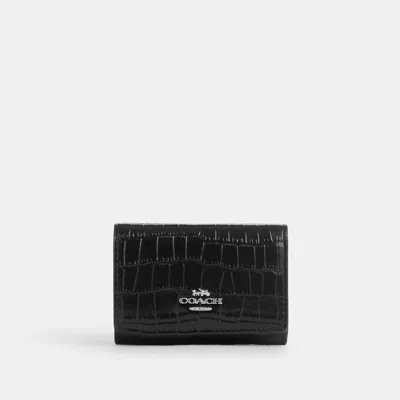 Coach Micro Wallet In Black