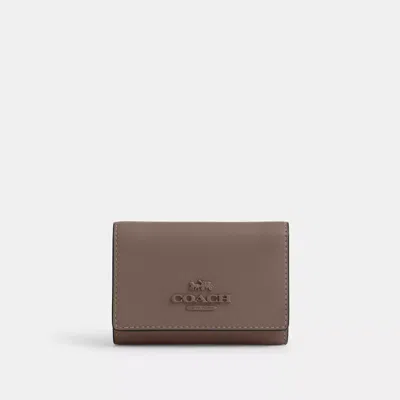 Coach Micro Wallet In Brown