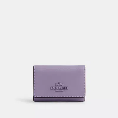 Coach Micro Wallet In Purple
