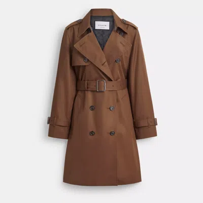 Coach Mid Trench In Brown