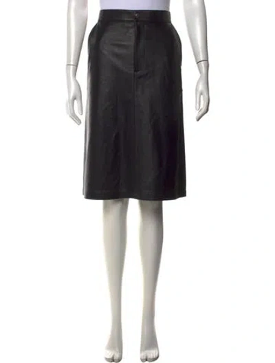 Pre-owned Coach Midi Length Skirt In Black