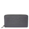 COACH COACH MIDNIGHT  ACCORDION WALLET IN SIGNATURE LEATHER