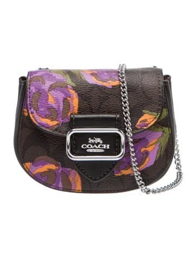 Pre-owned Coach Minaudière In Brown
